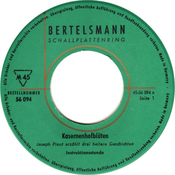 Joseph Plaut – Kasernenhofblüten (EP) – Bild 3