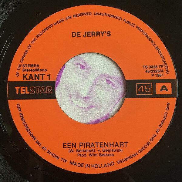 De Jerry's* – Een Piratenhart / He He Hello Zendpiraat (Single) – Bild 2