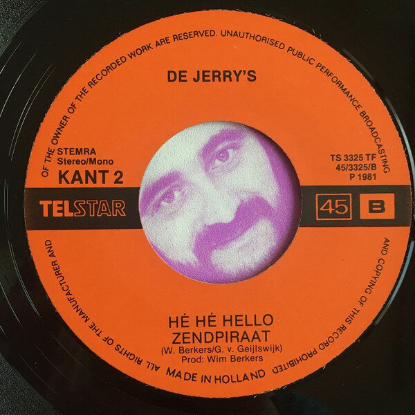 De Jerry's* – Een Piratenhart / He He Hello Zendpiraat (Single) – Bild 3