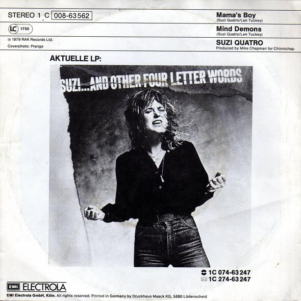 Suzi Quatro – Mama's Boy (Single) – Bild 2