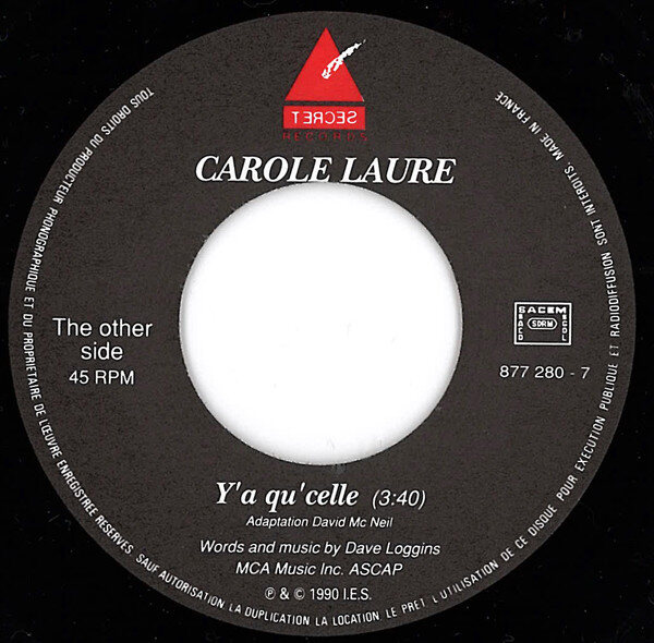 Carole Laure – Anybody With The Blues / Y'a Qu'celle (Single) – Bild 4
