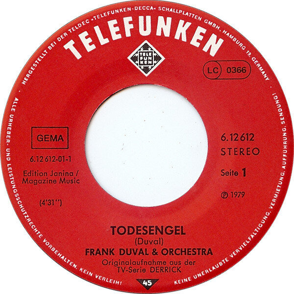 Frank Duval & Orchestra – Todesengel (Single) – Bild 2