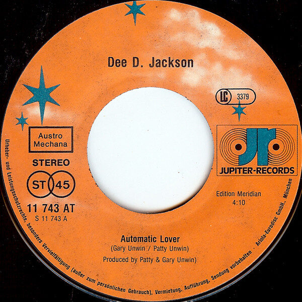 Dee D. Jackson – Automatic Lover (Single) – Bild 2