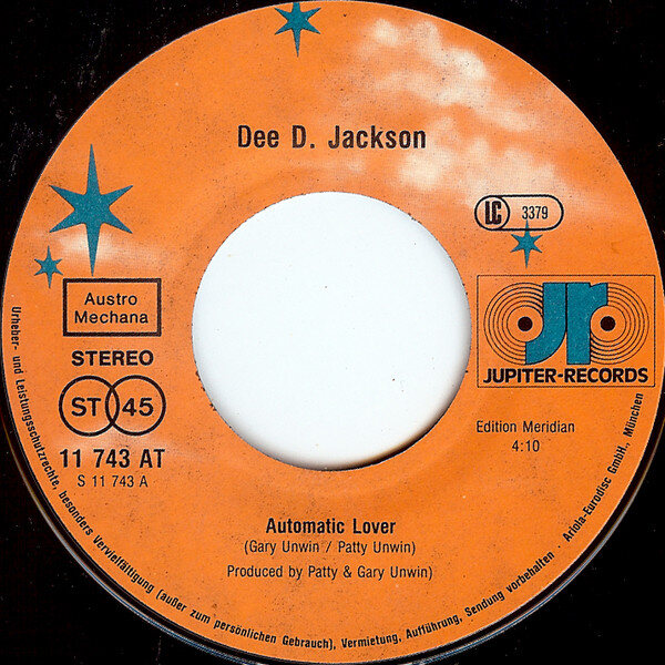 Dee D. Jackson – Automatic Lover (Single) – Bild 2