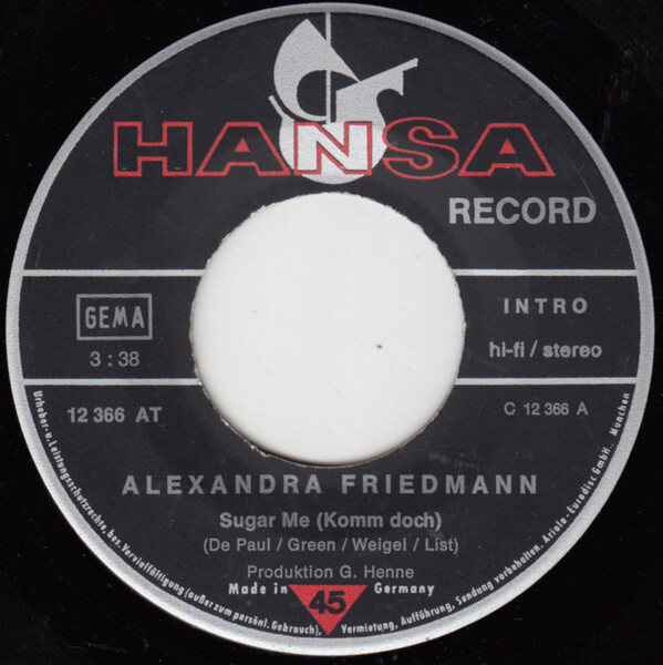Alexandra Friedmann – Sugar Me (Komm Doch) (Single) – Bild 3