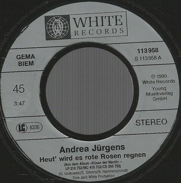 Andrea Jürgens – Heut' Wird Es Rote Rosen Regnen (Single) – Bild 3