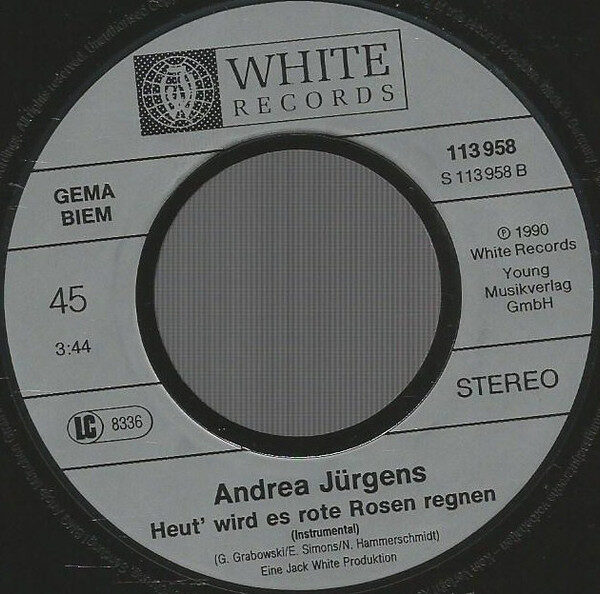 Andrea Jürgens – Heut' Wird Es Rote Rosen Regnen (Single) – Bild 4