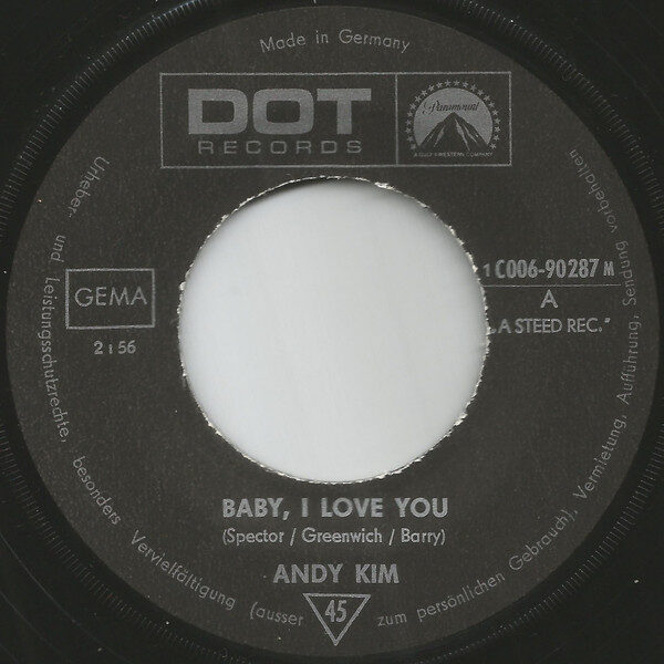 Andy Kim – Baby, I Love You / Gee Girl (Single) – Bild 3
