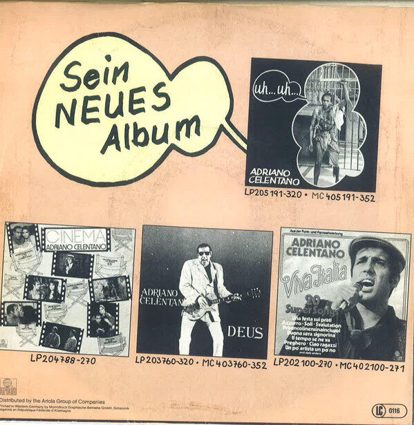 Adriano Celentano – Uh... Uh... (Single) – Bild 2