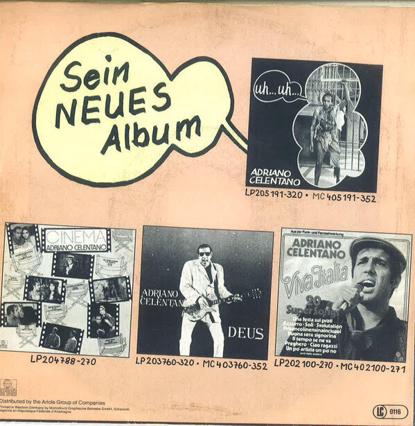 Adriano Celentano – Uh... Uh... (Single) – Bild 2