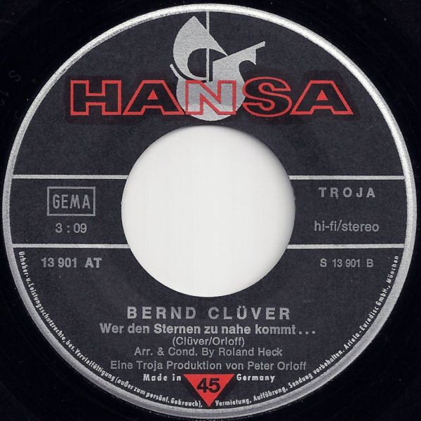 Bernd Clüver – Ich Schenk' Dir Mein Geheimnis (Single) – Bild 4