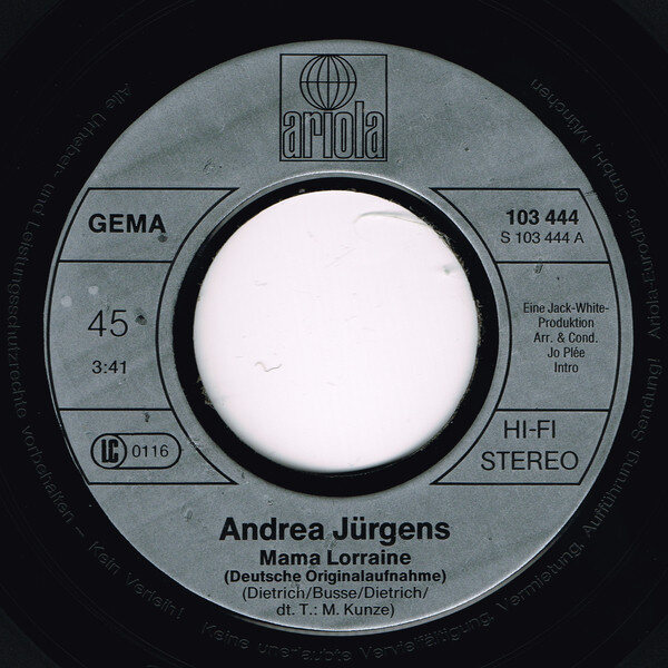 Andrea Jürgens – Mama Lorraine (Single) – Bild 3