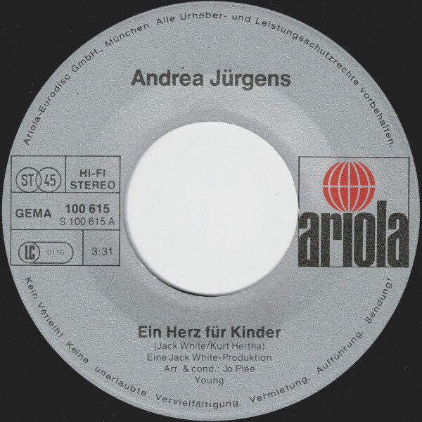 Andrea Jürgens – Ein Herz Für Kinder (Single) – Bild 3