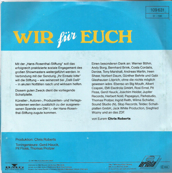 Wir Für Euch – Insel Der Liebe (Single) – Bild 2