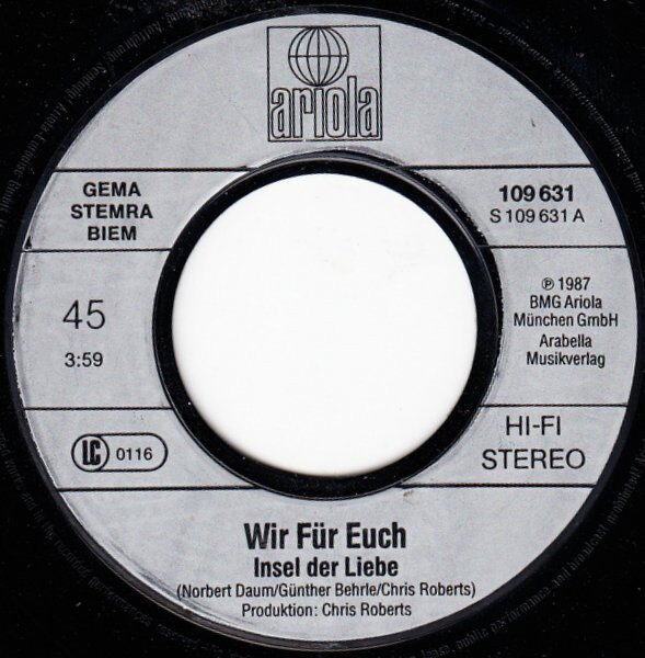 Wir Für Euch – Insel Der Liebe (Single) – Bild 3