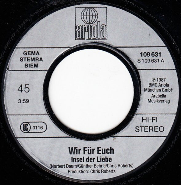 Wir Für Euch – Insel Der Liebe (Single) – Bild 3