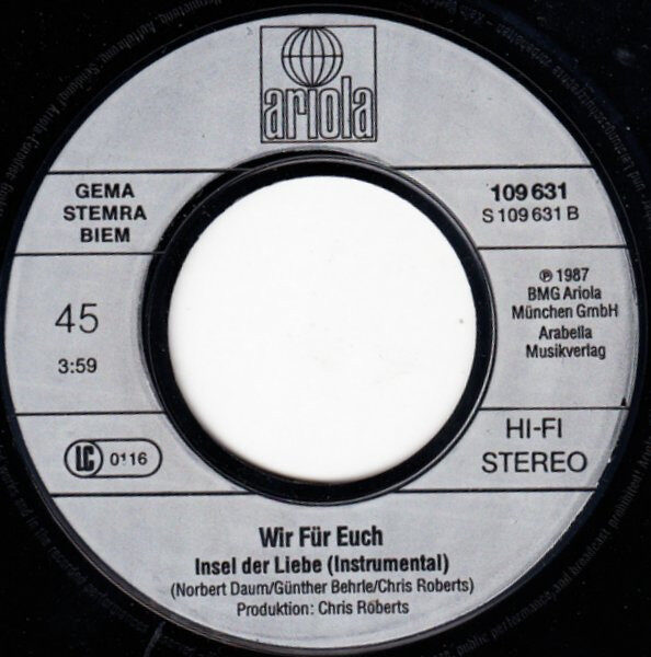 Wir Für Euch – Insel Der Liebe (Single) – Bild 4