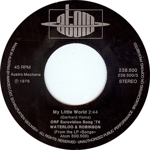 Waterloo & Robinson – My Little World (Single) – Bild 3
