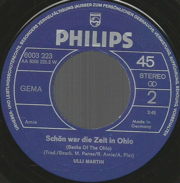 Ulli Martin – Du Mußt Nicht Weinen (Single) – Bild 4