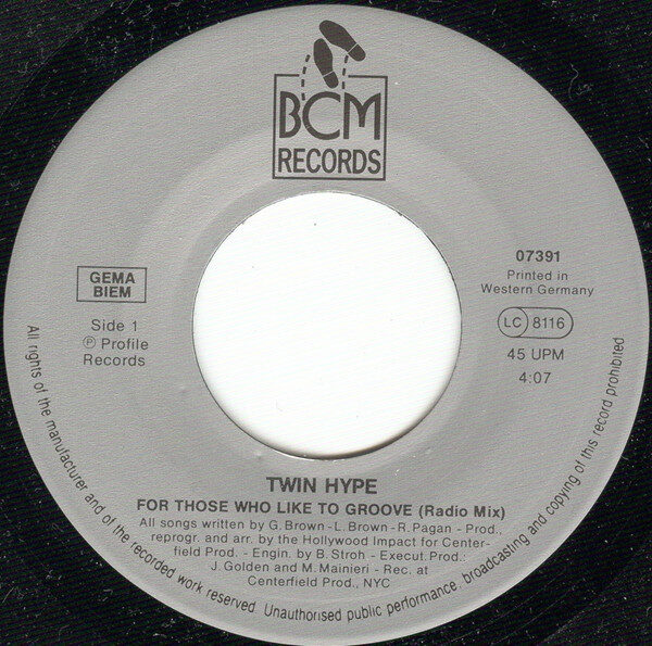 Twin Hype – For Those Who Like To Groove (Single) – Bild 3