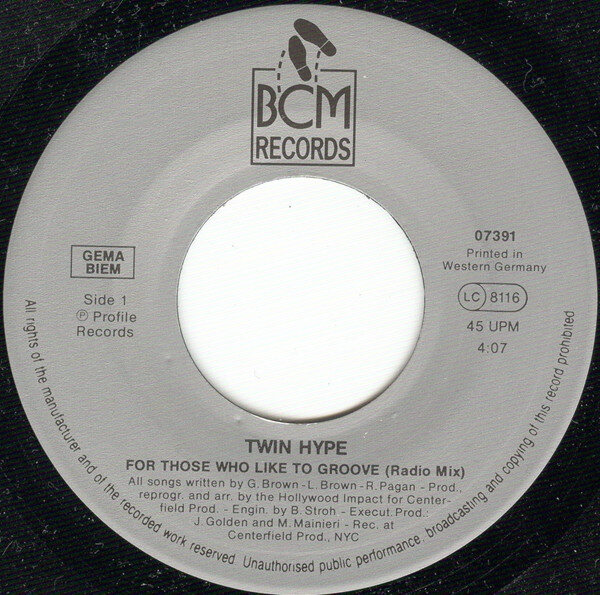 Twin Hype – For Those Who Like To Groove (Single) – Bild 3