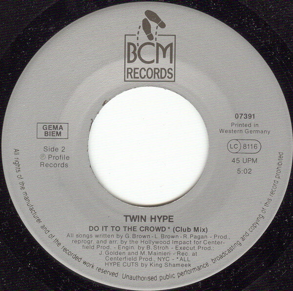 Twin Hype – For Those Who Like To Groove (Single) – Bild 4