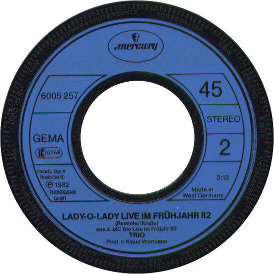 Trio – Anna - Lassmichrein Lassmichraus (Single) – Bild 4