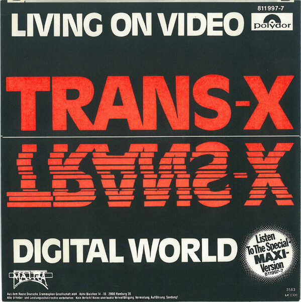 Trans-X – Living On Video / Digital World (Single) – Bild 2