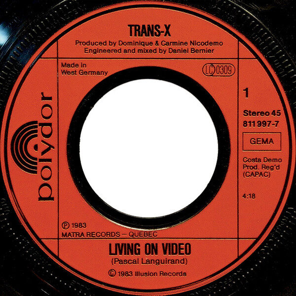Trans-X – Living On Video / Digital World (Single) – Bild 3