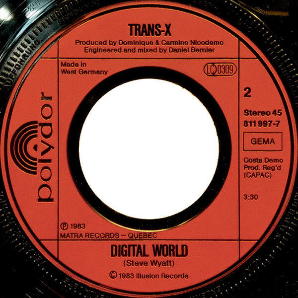 Trans-X – Living On Video / Digital World (Single) – Bild 4