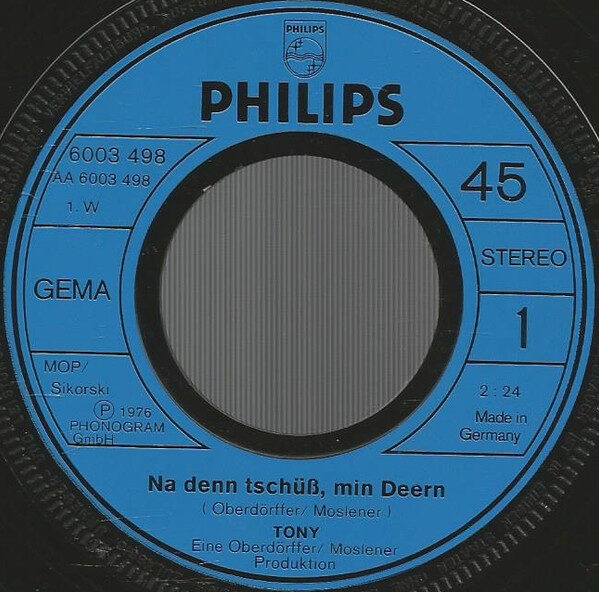 Tony (9) – Na Denn Tschüß, Min Deern (Single) – Bild 3