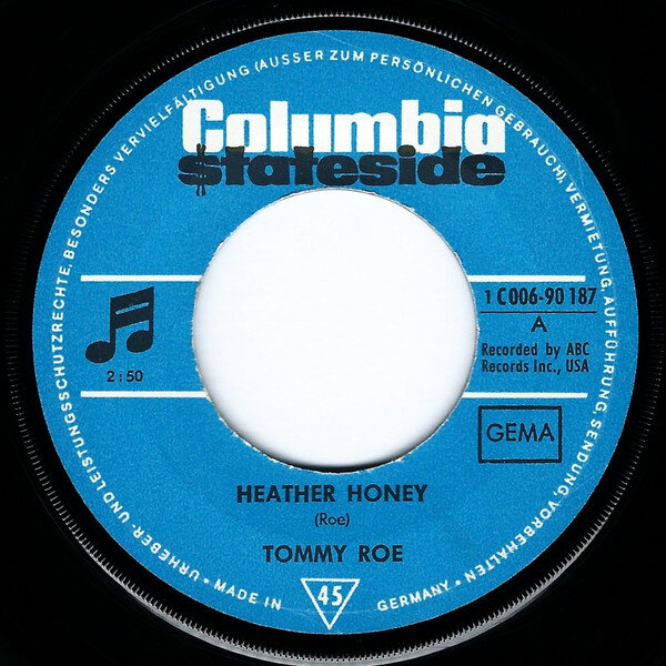 Tommy Roe – Heather Honey / Money Is My Pay (Single) – Bild 3