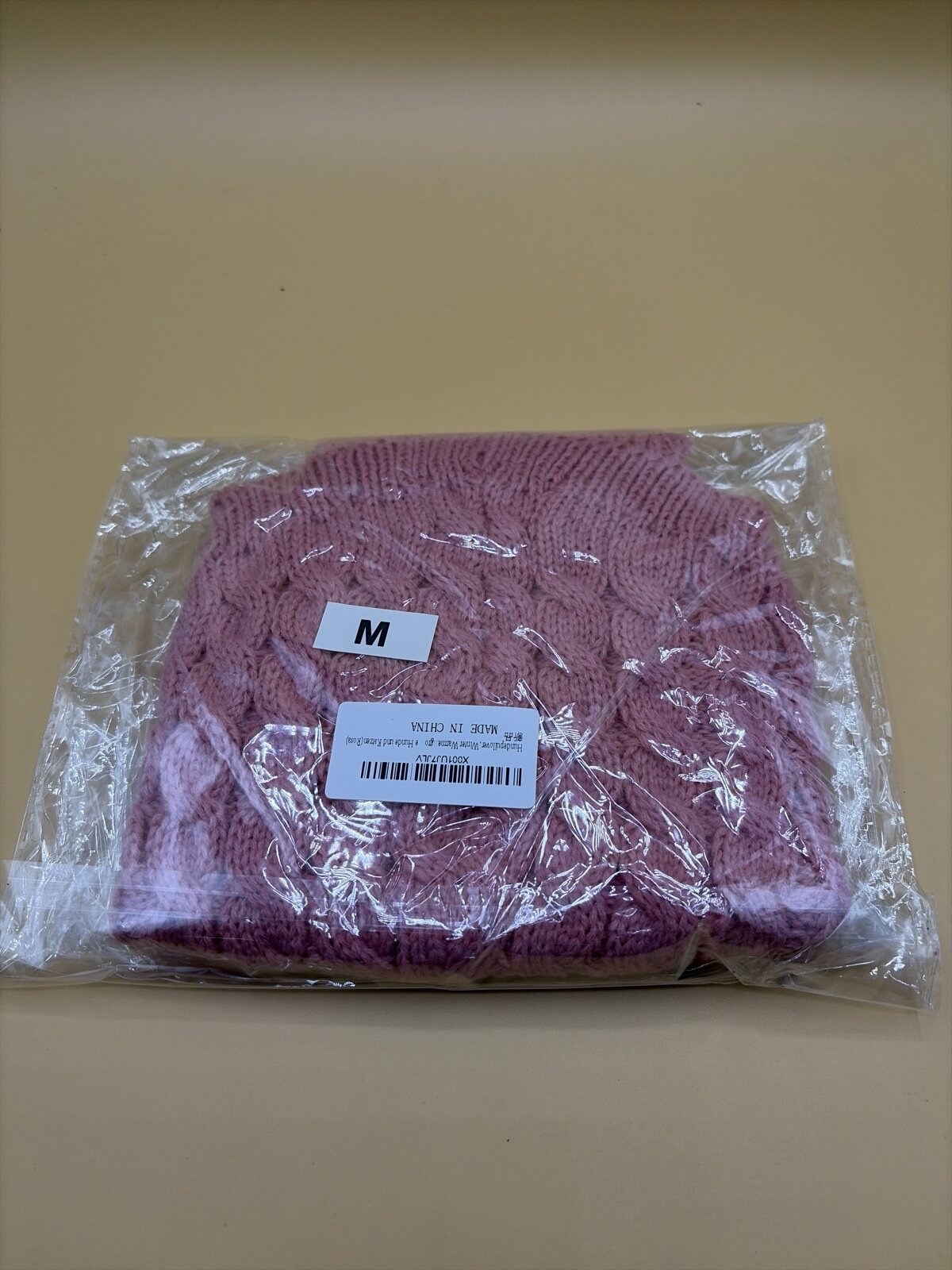 Hundepullover Größe M rosa Strickpullover Winter Warmer – Bild 2