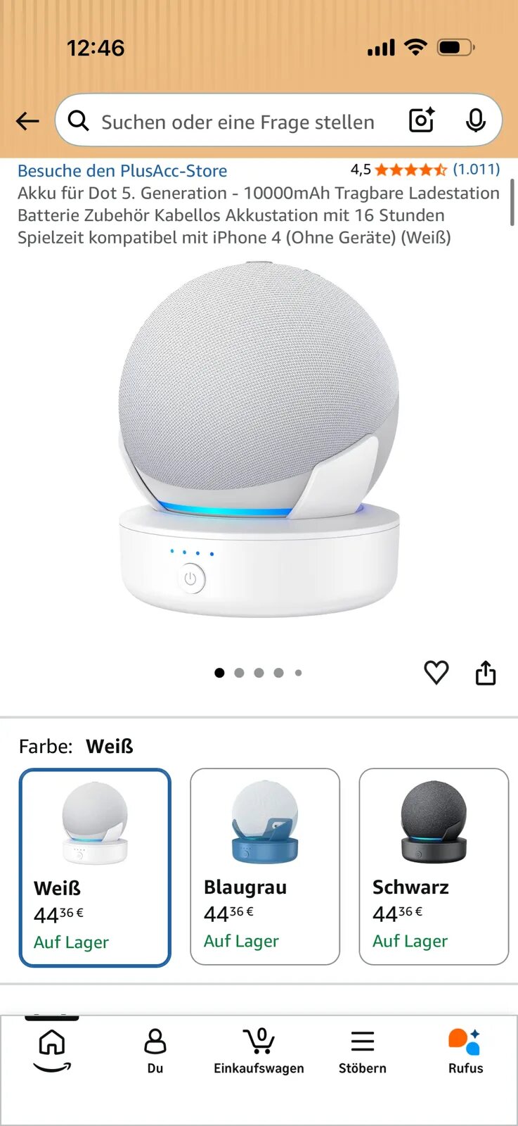 E02 Smart Weiß kabellose Ladestation – Bild 2