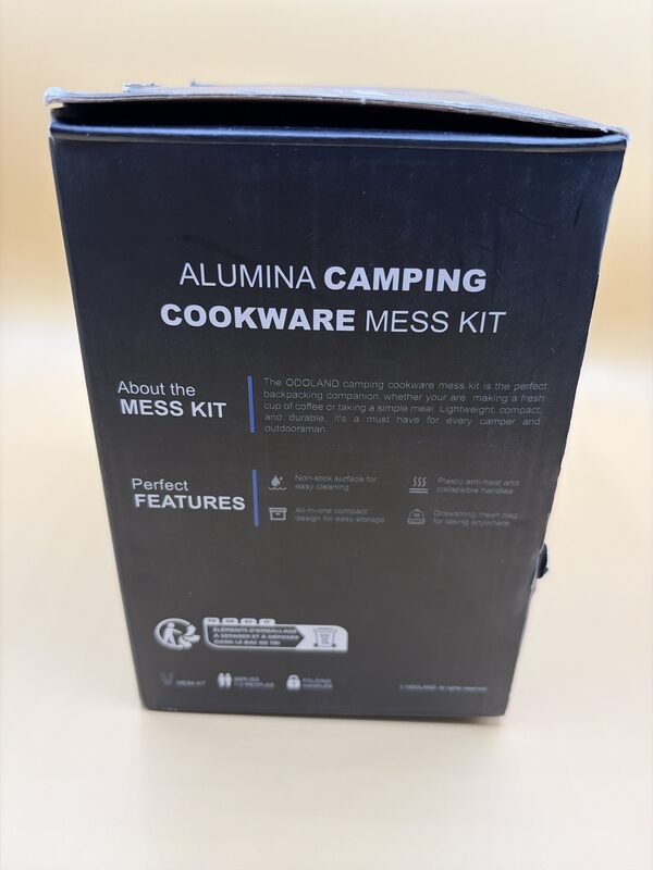 ODOLAND Camping Kochgeschirr Set Alumina leicht kompakt – Bild 2
