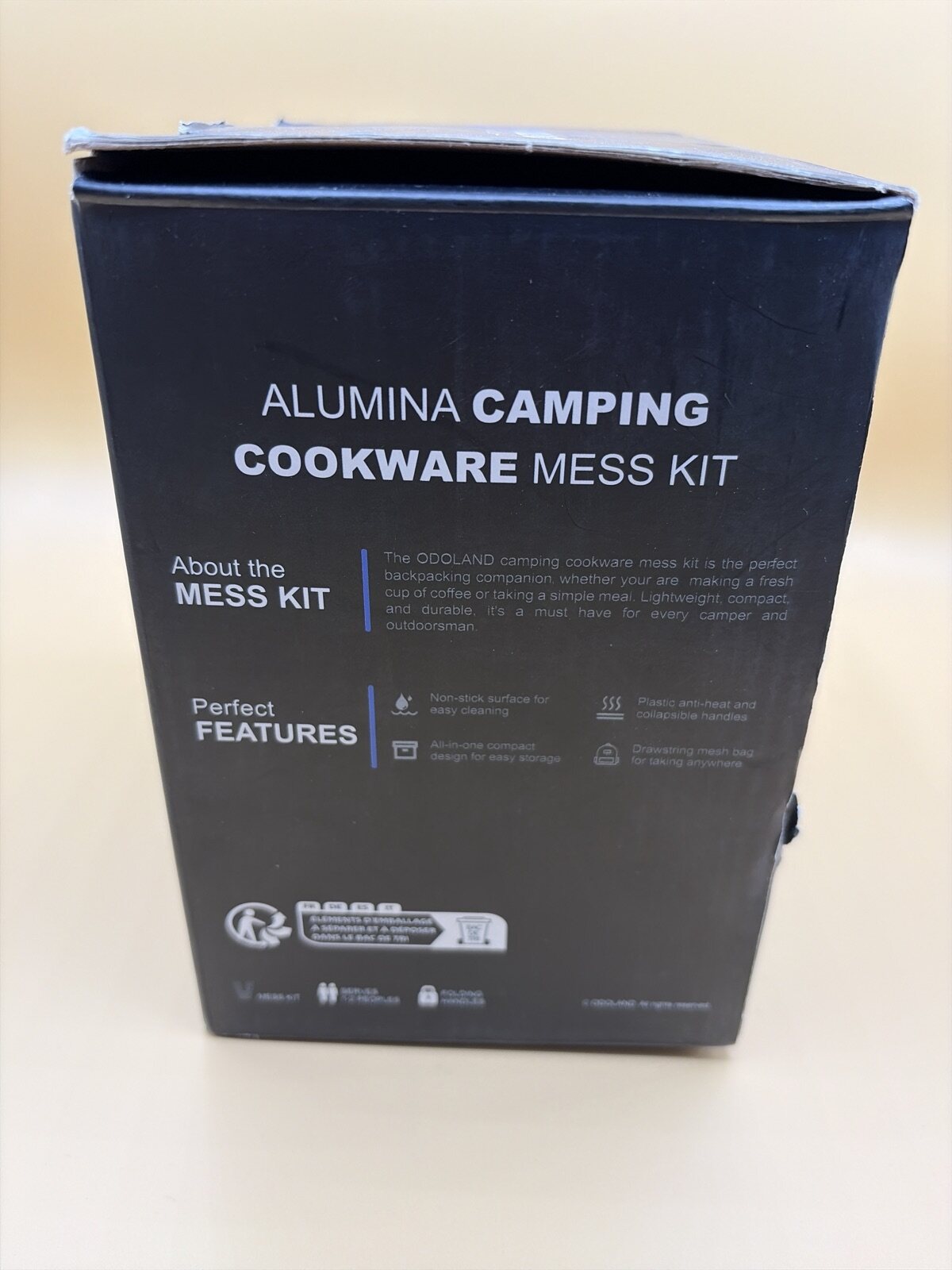 ODOLAND Camping Kochgeschirr Set Alumina leicht kompakt – Bild 2