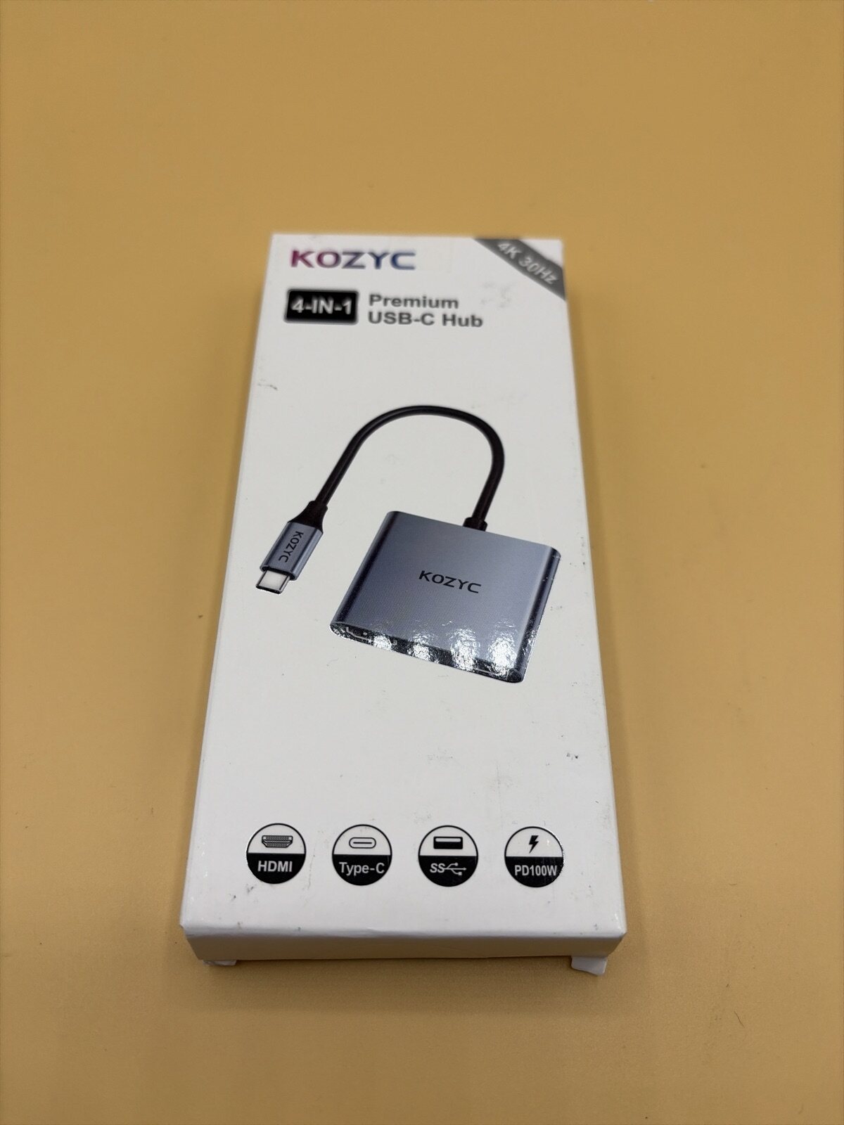 KOZYC 4-IN-1 USB-C Hub HDMI Typ-C PD 100W