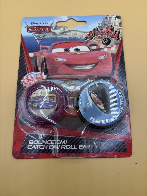 Disney Pixar Cars 2 Wheelies Spielzeug 2 Stück Bounce Wheels – Bild 2