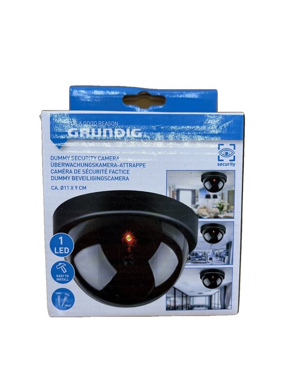 Grundig Überwachungskamera-Attrappe Dummy Security Camera 1 LED
