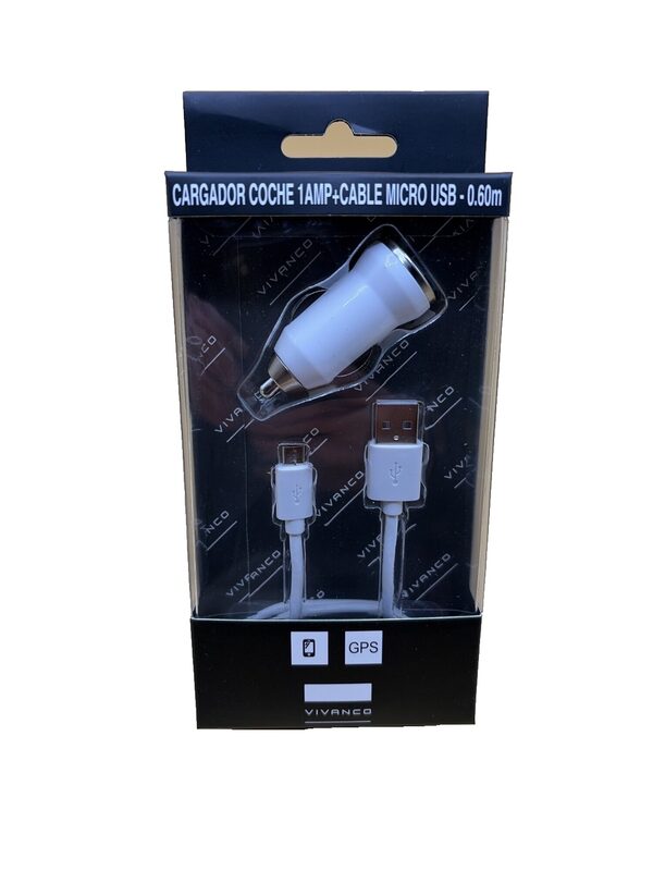 Vivanco Auto-Ladeadapter Micro-USB 1 Ampere 0,60 m Kabel