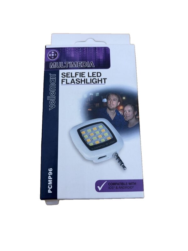 Velleman PCMP96 Selfie LED Flashlight mit 16 LEDs