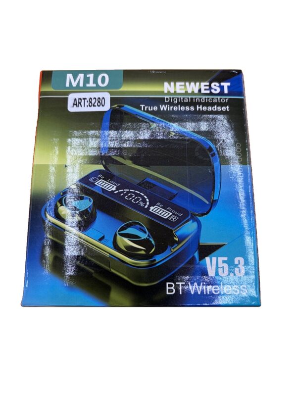 M10 True Wireless Headset Bluetooth 5.3 Digital Indicator