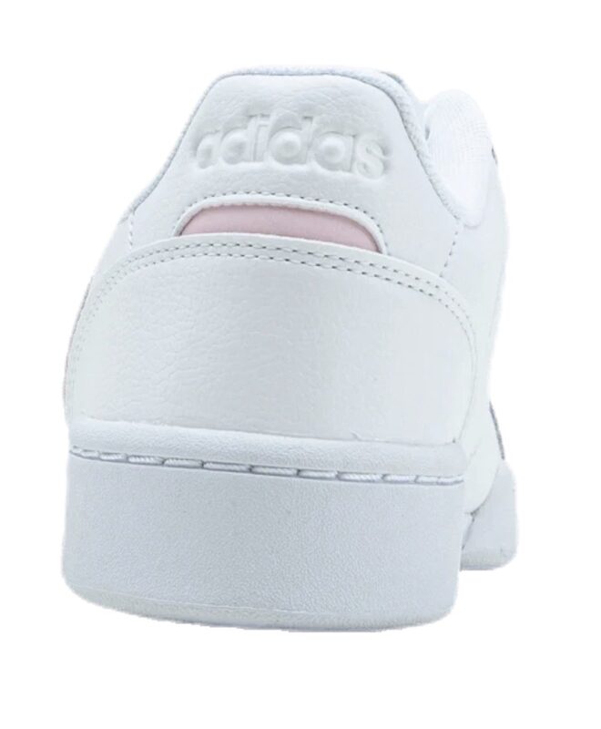 adidas Sneaker weiß mit rosa Akzent Lederoptik Größe 37 1/3 – Bild 2