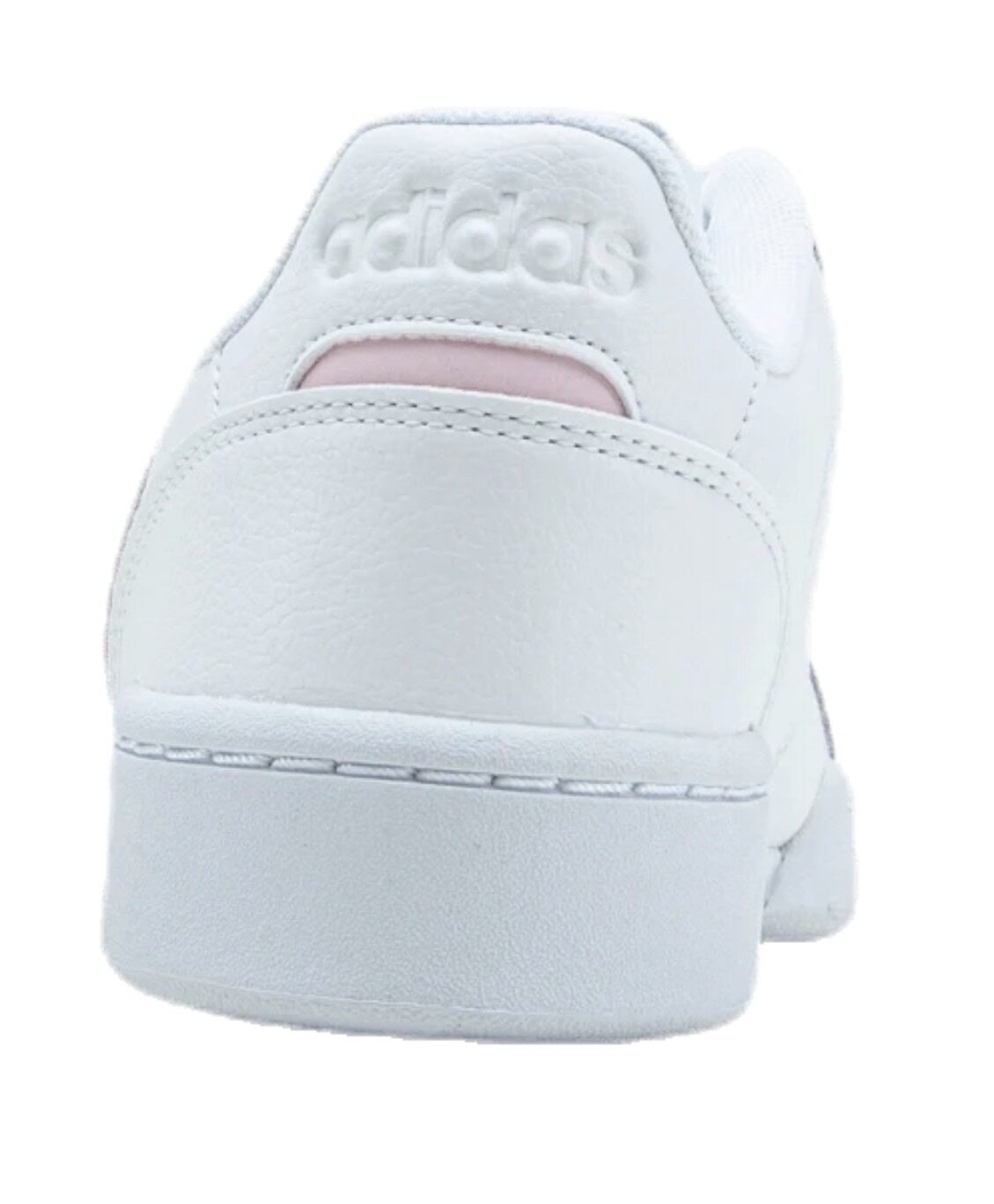 adidas Sneaker weiß mit rosa Akzent Lederoptik Größe 37 1/3 – Bild 2