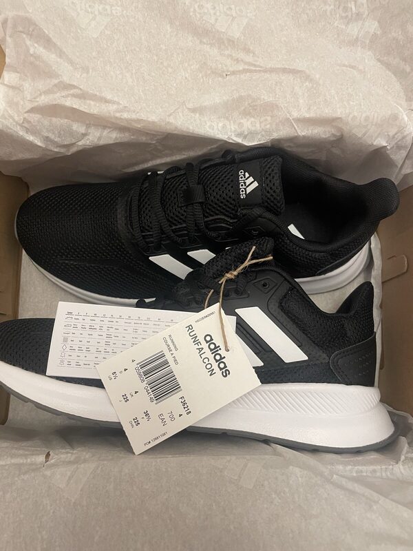 adidas Sneaker Schwarz Weiß Mesh Größe 36 2/3 – Bild 6