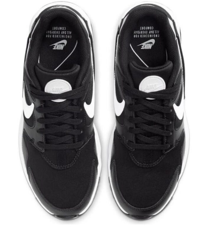 Nike Sneaker Schwarz Weiß Paar Mesh Schnürung Größe 38 – Bild 3