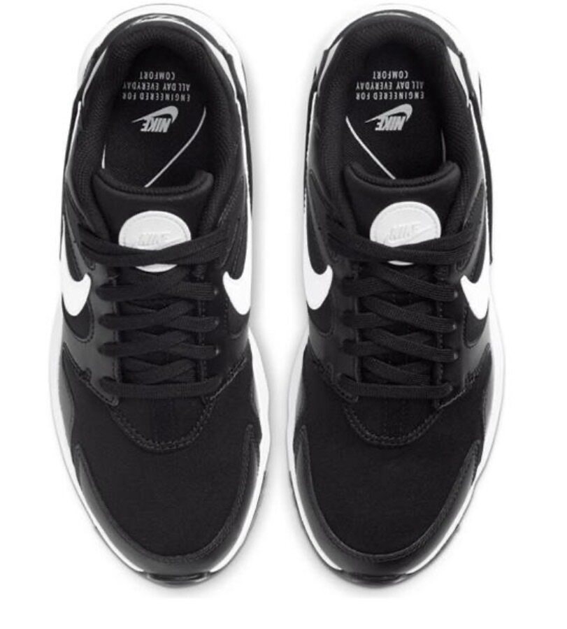 Nike Sneaker Schwarz Weiß Paar Mesh Schnürung Größe 38 – Bild 3