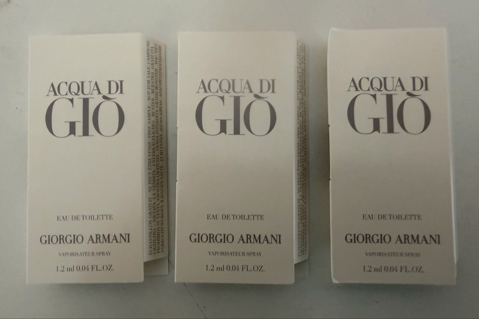 Giorgio Armani Acqua di Giò Eau de Toilette 3 x 1.2 ml Spray
