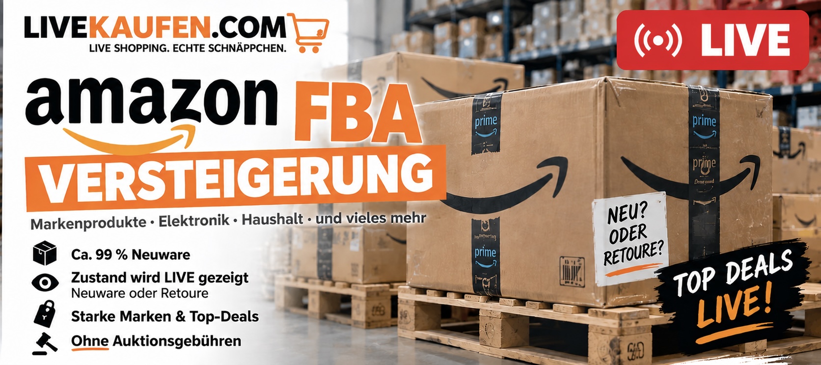 Amazon Neuwaren und Retouren Stream